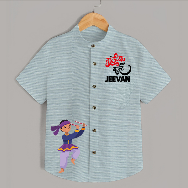 Indian Festive Vibes Personalized Shirt - ARCTIC BLUE - 0 - 6 Months Old (Chest 23")