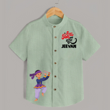 Indian Festive Vibes Personalized Shirt - MINT GREEN - 0 - 6 Months Old (Chest 23")