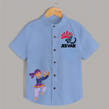 Indian Festive Vibes Personalized Shirt - SKY BLUE - 0 - 6 Months Old (Chest 23")