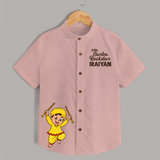Little Rockstar Personalized Shirt - PEACH - 0 - 6 Months Old (Chest 23")