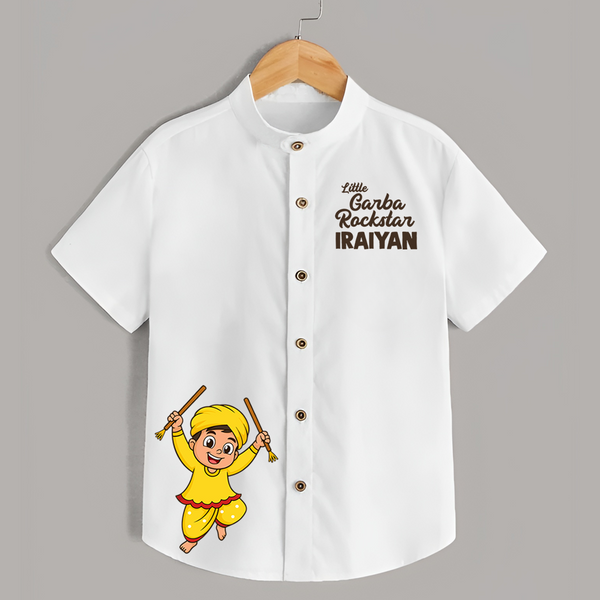 Little Rockstar Personalized Shirt - WHITE - 0 - 6 Months Old (Chest 23")