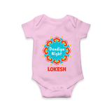 Dandiya Night Personalized Romper - BABY PINK - New Born (Chest 14")