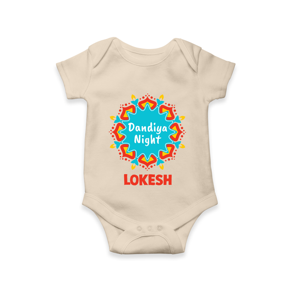 Dandiya Night Personalized Romper - IVORY - New Born (Chest 14")