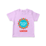 Dandiya Night Personalized T Shirt - LILAC - 0-5 Months Old (Chest 17")