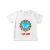 Dandiya Night Personalized T Shirt - WHITE - 0-5 Months Old (Chest 17")