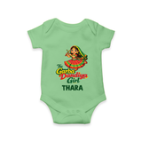 Garba Dandiya Girl Personalized Romper - GREEN - New Born (Chest 14")