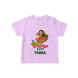 Garba Dandiya Girl Personalized T Shirt - LILAC - 0-5 Months Old (Chest 17")