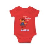 Garba Dandiya Boy Personalized Romper - RED - New Born (Chest 14")