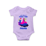 See You in Garba Time Personalized Romper - LILAC - New Born (Chest 14")