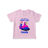 See You in Garba Time Personalized T Shirt - BABY PINK - 0-5 Months Old (Chest 17")