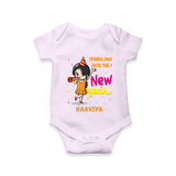 "Happy New Year 2025 - Cherished Moments With Our Customized Romper for Babies With Name" - LILAC - 0 - 3 Months Old (Chest 16")