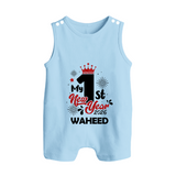 My 1st New Year 2026 | Customized Romper Suit   - BABY BLUE - 0 - 5 Months Old (Chest 18")