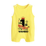 My 1st New Year 2026 | Customized Romper Suit   - PASTEL YELLOW - 0 - 5 Months Old (Chest 18")