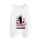 My 1st New Year 2026 | Customized Romper Suit   - WHITE - 0 - 5 Months Old (Chest 18")