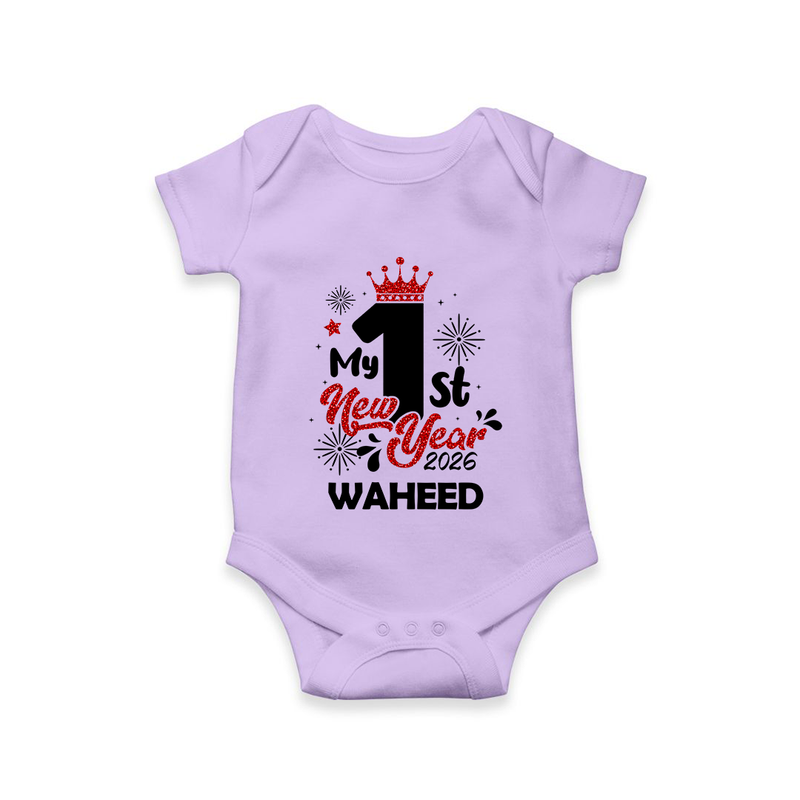 My 1st New Year 2026 | Customized Romper for Kids - LILAC - New Born (Chest 14")
