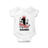 My 1st New Year 2026 | Customized Romper for Kids - WHITE - New Born (Chest 14")