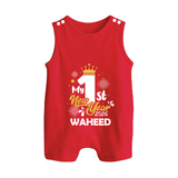 My 1st New Year 2026 | Customized Romper Suit   - RED - 0 - 5 Months Old (Chest 18")