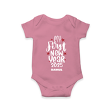 "My First New Year 2025 - Unforgettable With Our Customized Romper for Babies With Name" - ONION - 0 - 3 Months Old (Chest 16")