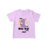 "My First New Year 2025 - Memorable Moments With Our Customized T-Shirt for Kids With Name" - LILAC - 0-5 Months Old (Chest 17")