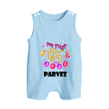 My First New Year 2026 – Party Theme| Customized Romper Suit   - BABY BLUE - 0 - 5 Months Old (Chest 18")