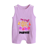 My First New Year 2026 – Party Theme| Customized Romper Suit   - LILAC - 0 - 5 Months Old (Chest 18")