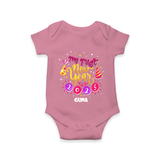 "My First New Year 2025 - Heartwarming Memories With Our Customized Romper for Babies With Name" - ONION - 0 - 3 Months Old (Chest 16")