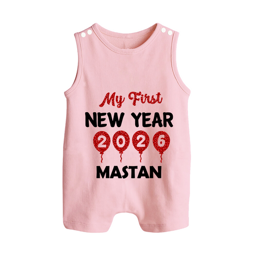 My First New Year 2026 – Gold Balloon Theme | Personalised Romper Suit