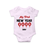 "My First New Year 2025 - Smiles and Memories With Our Customized Romper for Babies With Name" - LILAC - 0 - 3 Months Old (Chest 16")