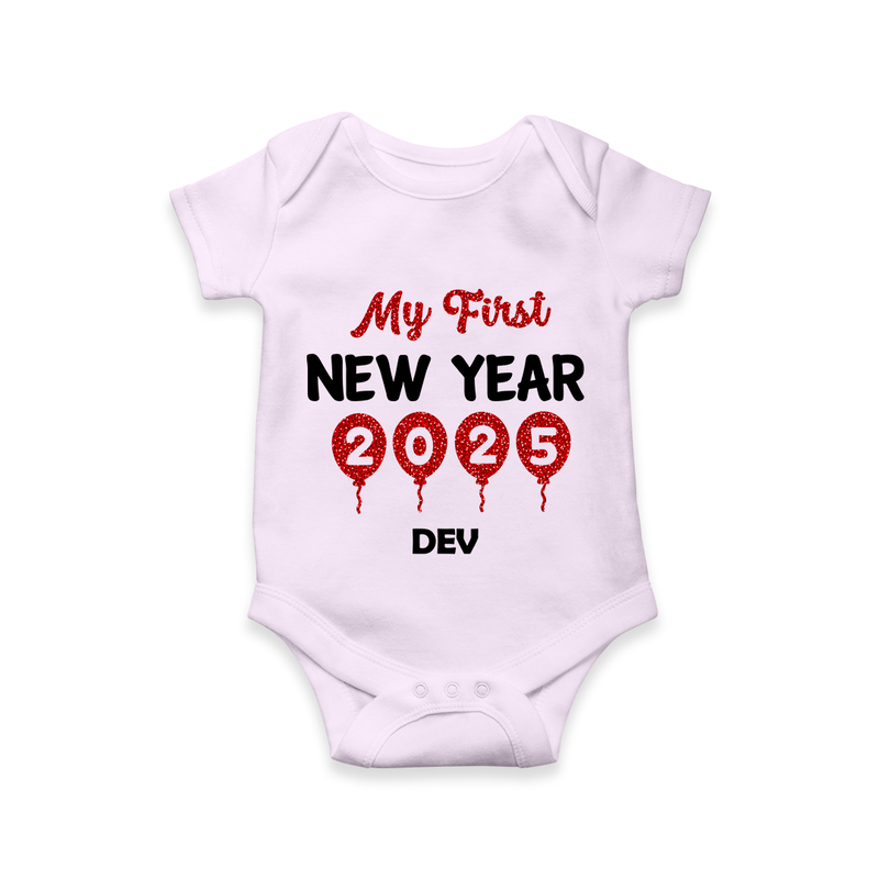 "My First New Year 2025 - Smiles and Memories With Our Customized Romper for Babies With Name" - LILAC - 0 - 3 Months Old (Chest 16")