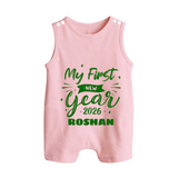 My First New Year 2026 – Neon Glow Theme | Customized Romper Suit   - BABY PINK - 0 - 5 Months Old (Chest 18")