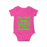 My First New Year 2026 – Neon Glow Theme | Customized Romper for Kids - HOT PINK - New Born (Chest 14")