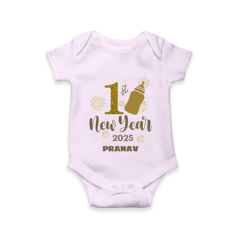 "My First New Year 2025 - Special Memories With Our Customized Romper for Babies With Name" - LILAC - 0 - 3 Months Old (Chest 16")