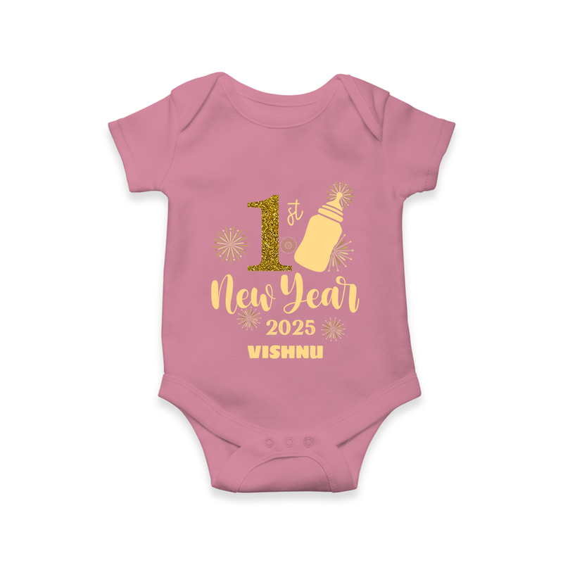 "My First New Year 2025 - Special Memories With Our Customized Romper for Babies With Name" - ONION - 0 - 3 Months Old (Chest 16")