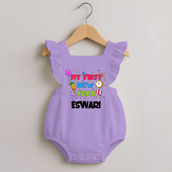 My First New Year – Colorful Party| Customized Romper Frock for Girls - LILAC - 0 - 3 Months Old (Chest 19")