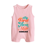 My First New Year 2026 – Pastel Fireworks | Customized Romper Suit   - BABY PINK - 0 - 5 Months Old (Chest 18")