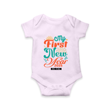 "My First New Year 2025 - Smiles Forever With Our Customized Romper for Babies With Name" - LILAC - 0 - 3 Months Old (Chest 16")