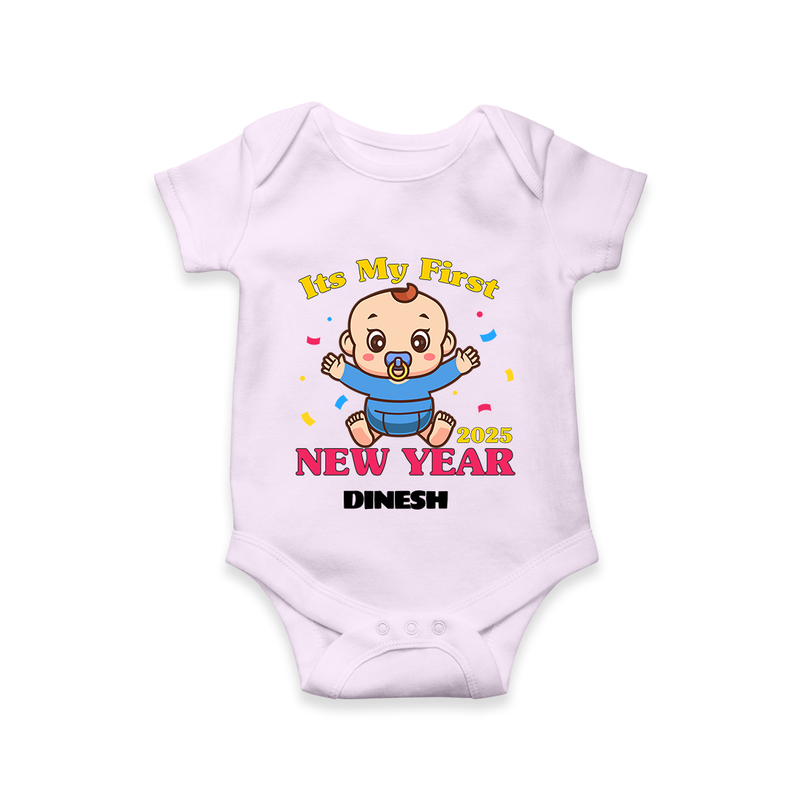 "My First New Year 2025 - Magical Moments With Our Customized Romper for Babies With Name" - LILAC - 0 - 3 Months Old (Chest 16")