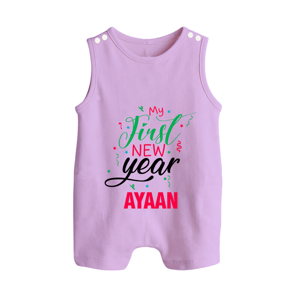 My First New Year | Personalised Romper Suit   - LILAC - 0 - 5 Months Old (Chest 18")