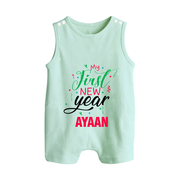 My First New Year | Personalised Romper Suit   - MINT GREEN - 0 - 5 Months Old (Chest 18")