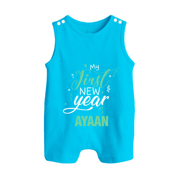 My First New Year | Personalised Romper Suit   - SKY BLUE - 0 - 5 Months Old (Chest 18")