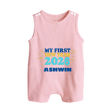My First New Year 2026 | Customized Romper Suit   - BABY PINK - 0 - 5 Months Old (Chest 18")