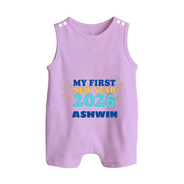 My First New Year 2026 | Customized Romper Suit   - LILAC - 0 - 5 Months Old (Chest 18")