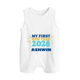 My First New Year 2026 | Customized Romper Suit   - WHITE - 0 - 5 Months Old (Chest 18")