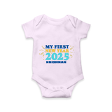 "My First New Year 2025 - Sweet Memories With Our Customized Romper for Babies With Name" - LILAC - 0 - 3 Months Old (Chest 16")