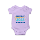 My First New Year 2026 | Customized Romper for Kids - LILAC - New Born (Chest 14")