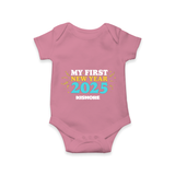 "My First New Year 2025 - Sweet Memories With Our Customized Romper for Babies With Name" - ONION - 0 - 3 Months Old (Chest 16")