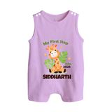 My First Step into 2026 | Customized Romper Suit   - LILAC - 0 - 5 Months Old (Chest 18")