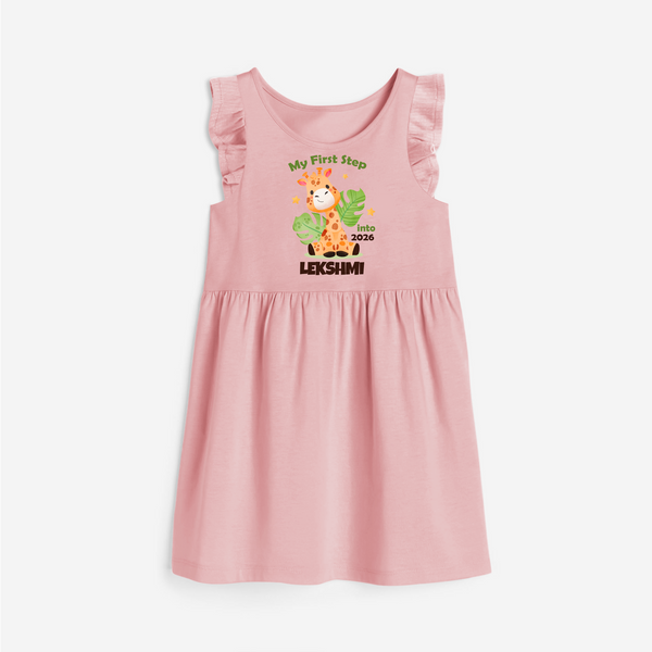 My First Step into 2026 | Customized Frock for Girls - BABY PINK - 1 - 2 Years Old (Chest 22" , Full Length 22")