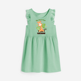 My First Step into 2026 | Customized Frock for Girls - MINT GREEN - 1 - 2 Years Old (Chest 22" , Full Length 22")