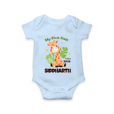 My First Step into 2026 | Customized Romper for Kids - BABY BLUE - New Born (Chest 14")